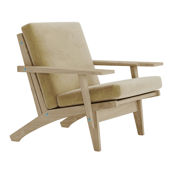 Sitzkissen nach Maß in Velours - Sand - S6002.
