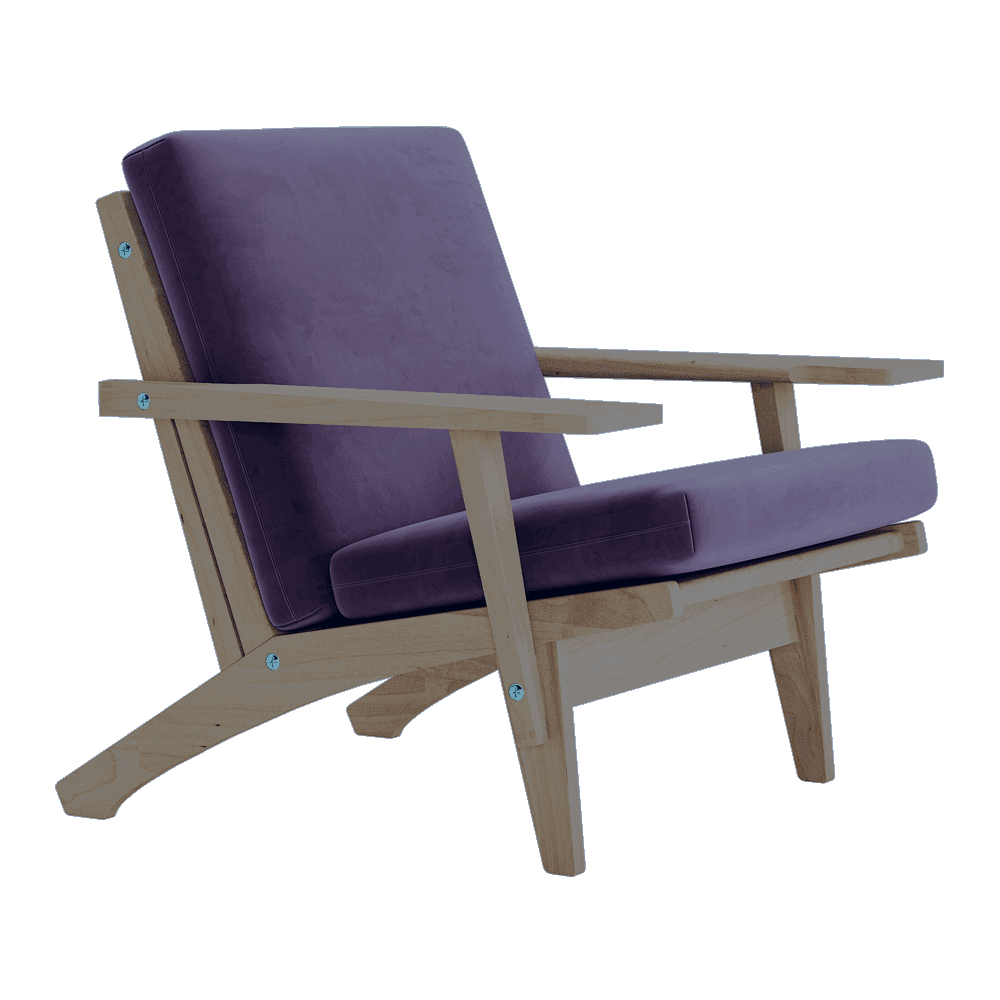 Bild im Vollbild ansehen Kissenset für Wegner GE 370 in Velours