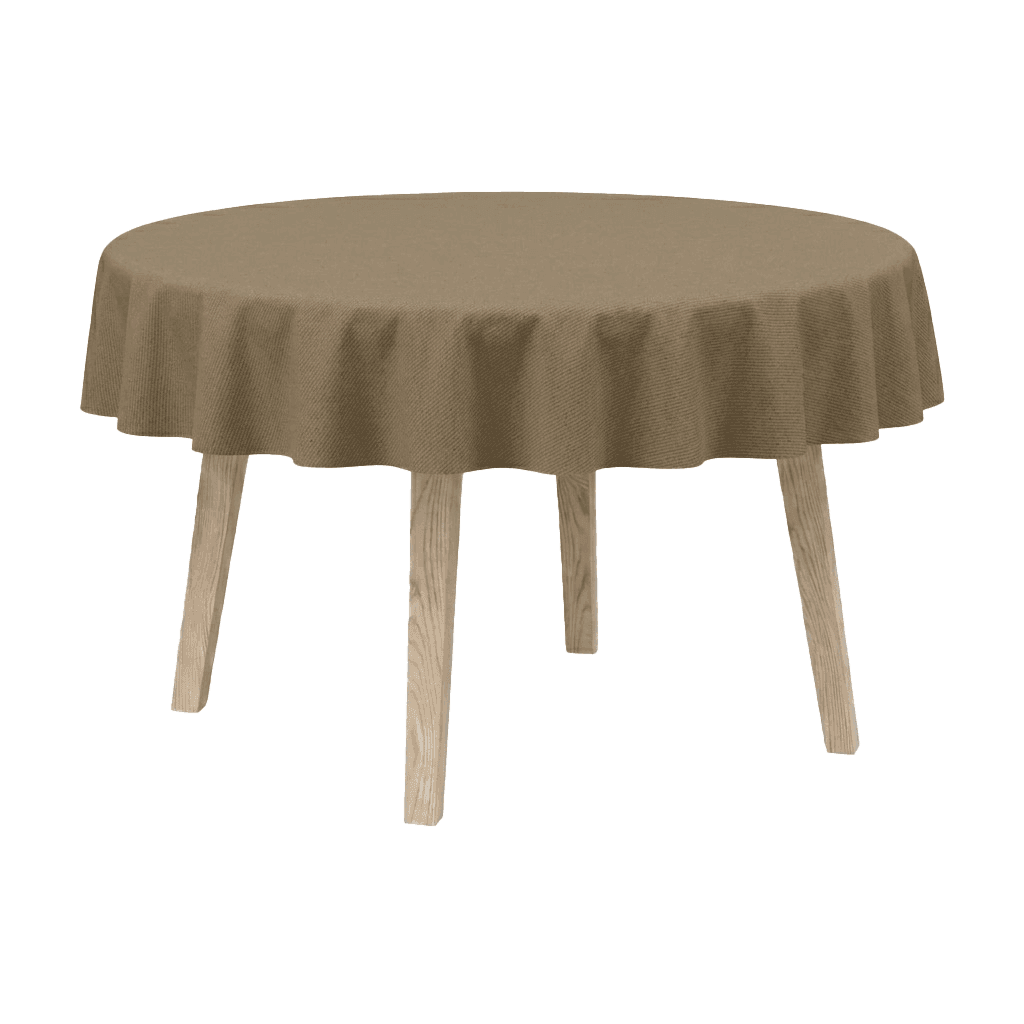 View image full screen Runde Tischdecke aus Baumwollmischgewebe