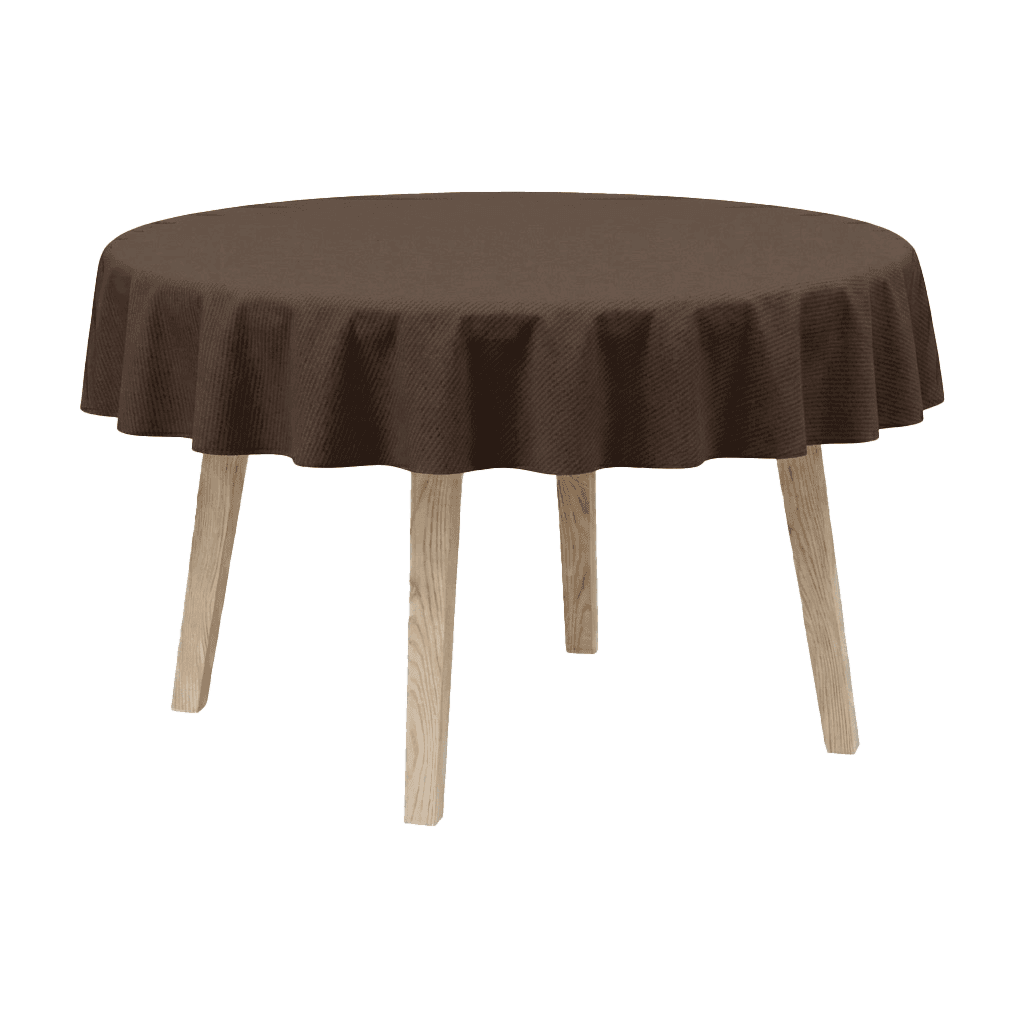 View image full screen Runde Tischdecke aus Baumwollmischgewebe