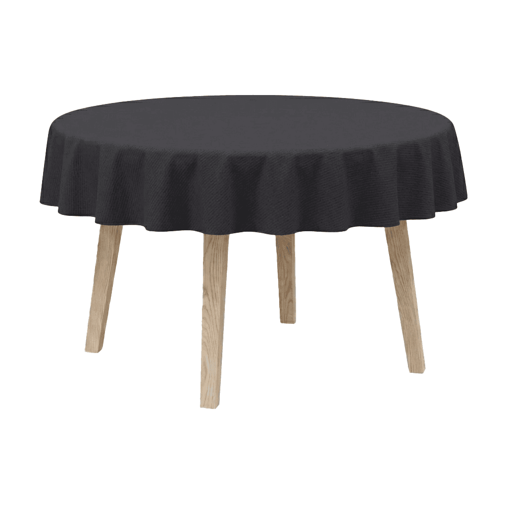 View image full screen Runde Tischdecke aus Baumwollmischgewebe