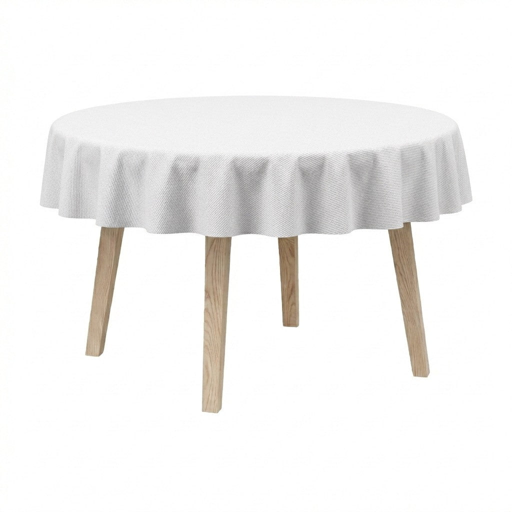 Bild im Vollbild ansehen Runde Tischdecke aus Damast