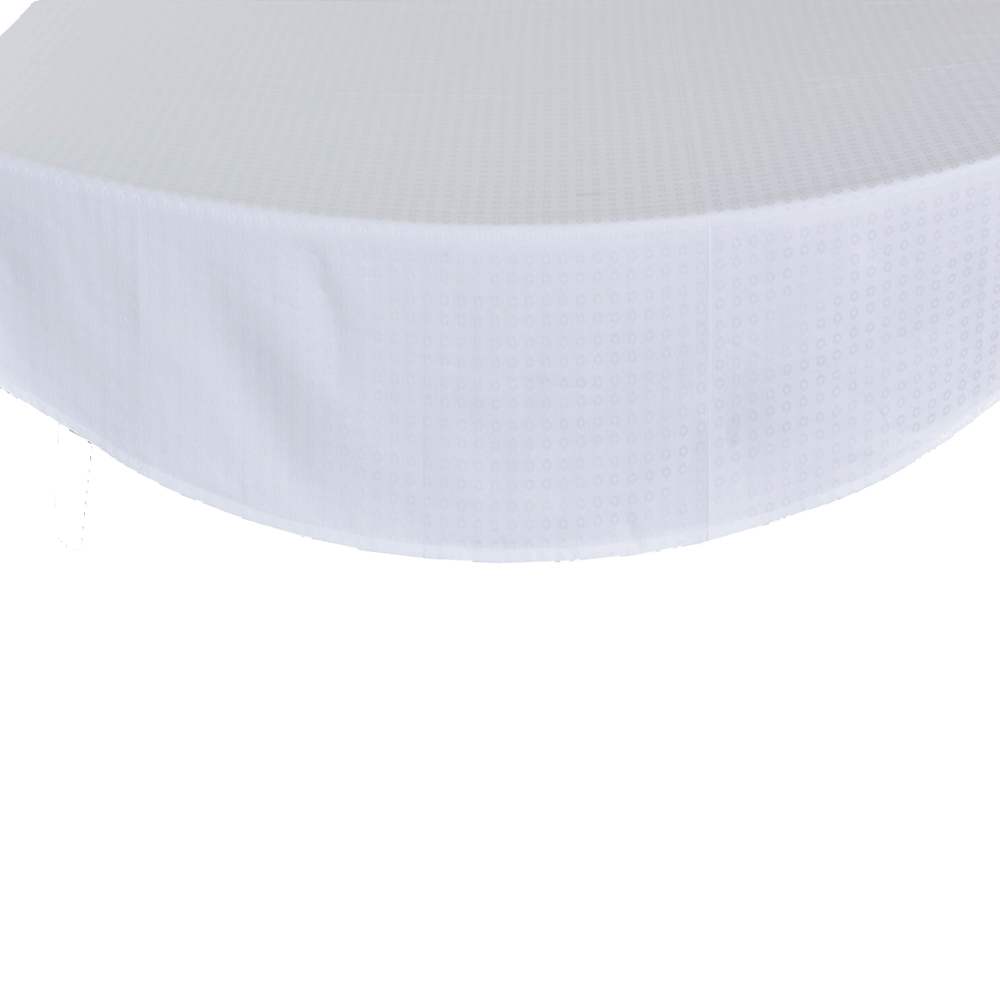 View image full screen Runde Tischdecke aus Damast