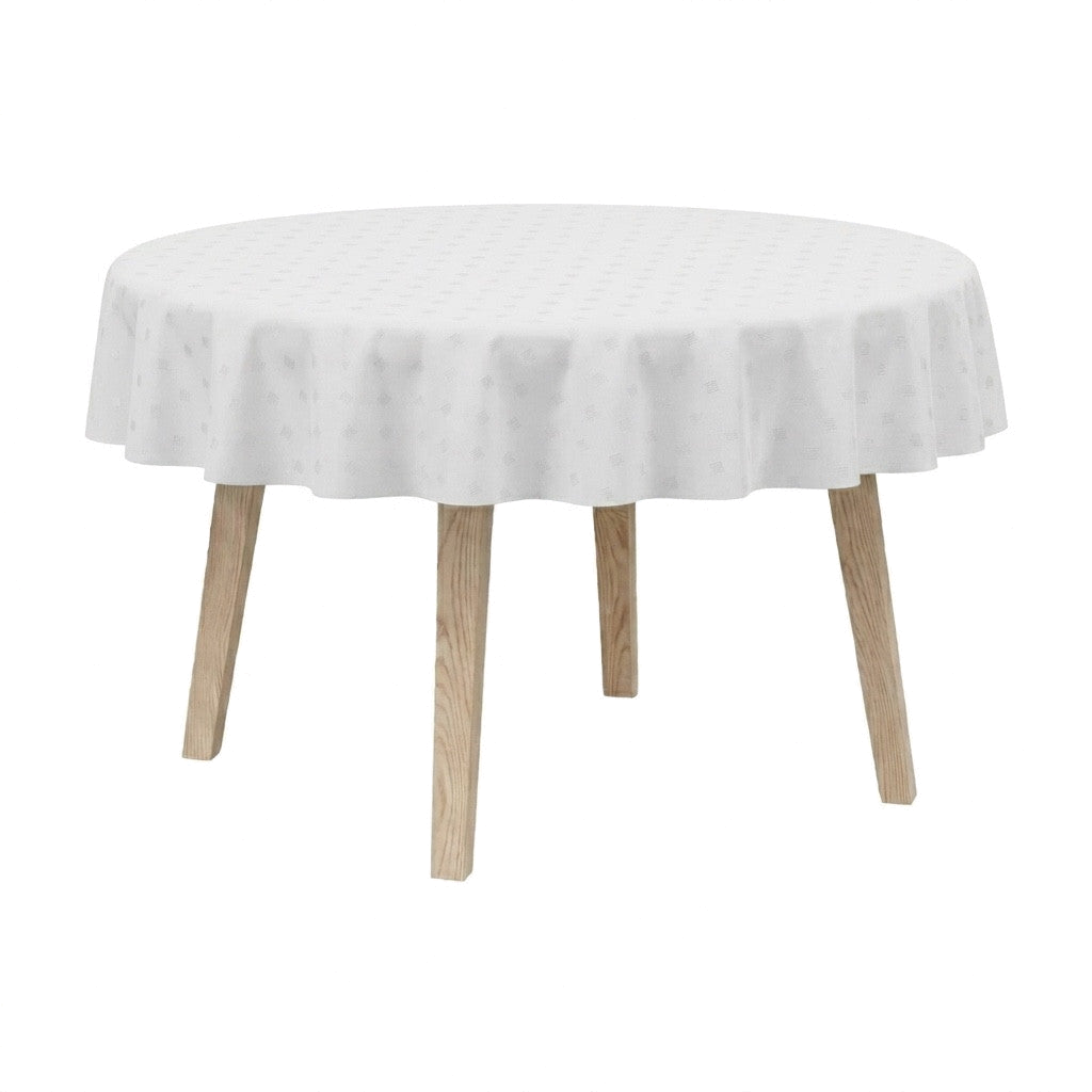 Bild im Vollbild ansehen Runde Tischdecke aus ägyptischem Damast