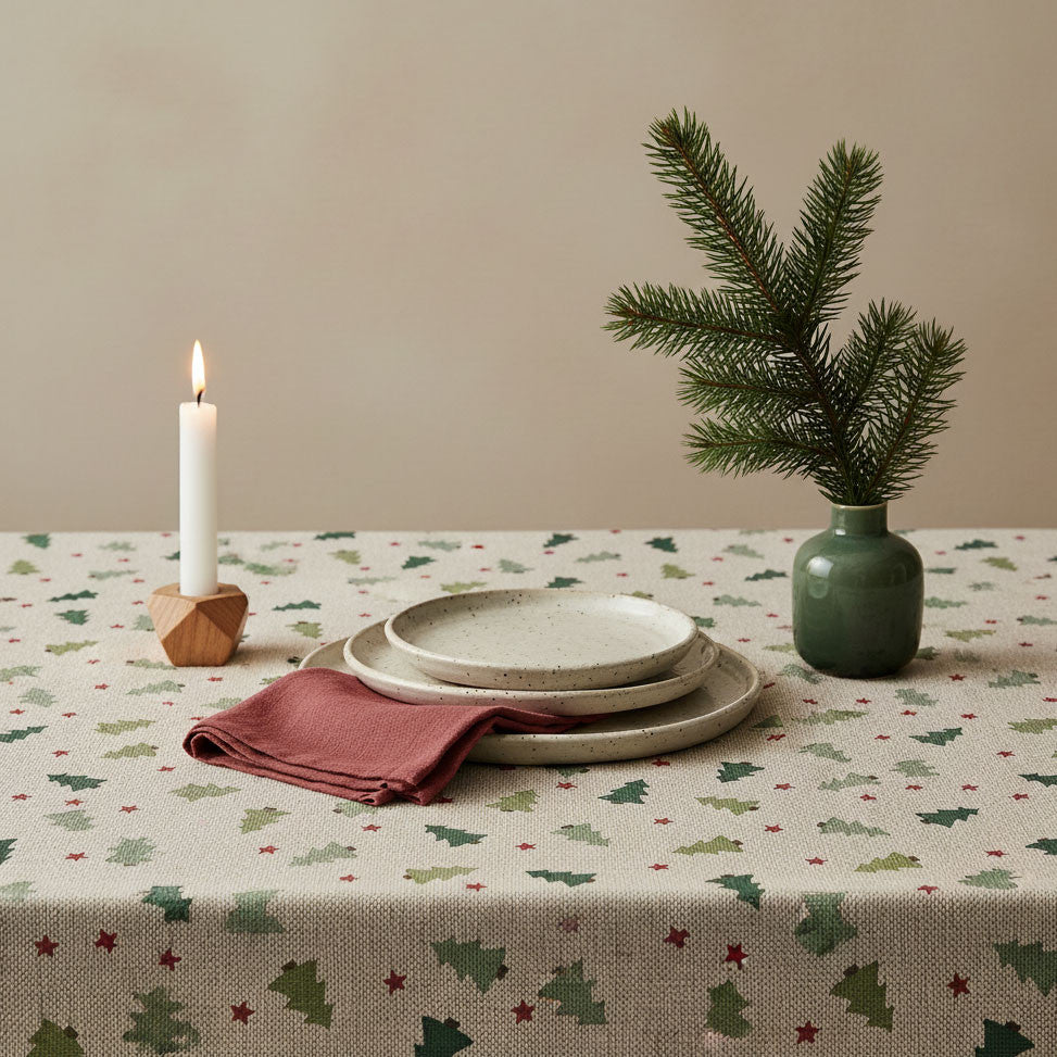 View image full screen Weihnachtstischdecke mit Motiv