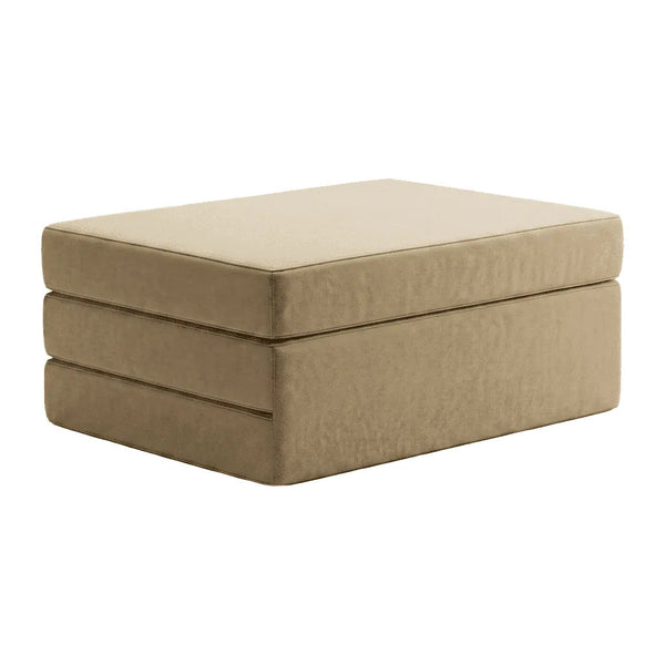 Klappmatratze nach Maß in Velour - Sand - S6002