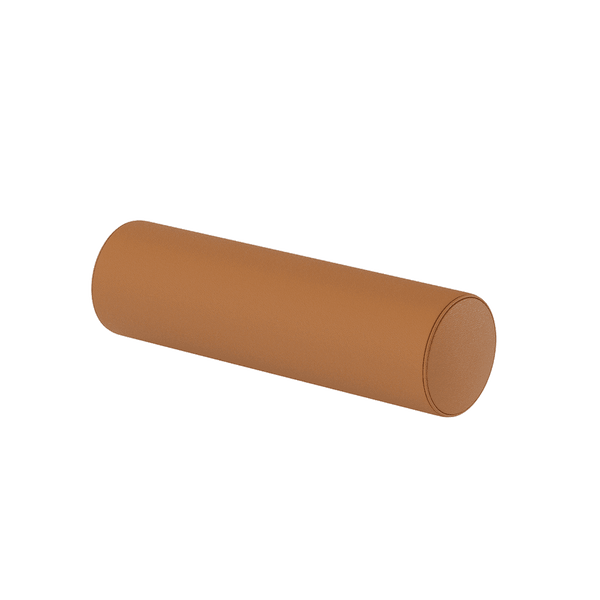 Zylinderkissen nach Maß aus Leder - Cognac - S3000`