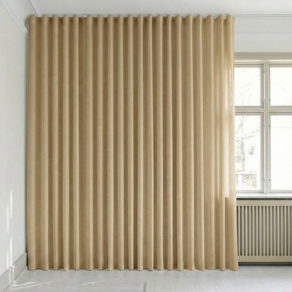 Halbtransparenter Vorhang nach Maß – Rooma - Khaki - C1609