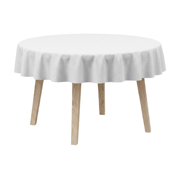 Runde Tischdecke aus Baumwolle - White - D1000¨