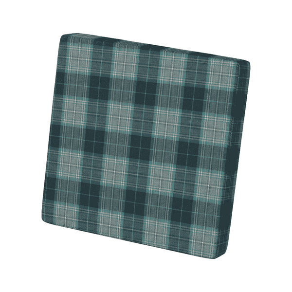 Gemustertes Woll-Rückenkissen nach Maß - Midnight Navy - S7209.