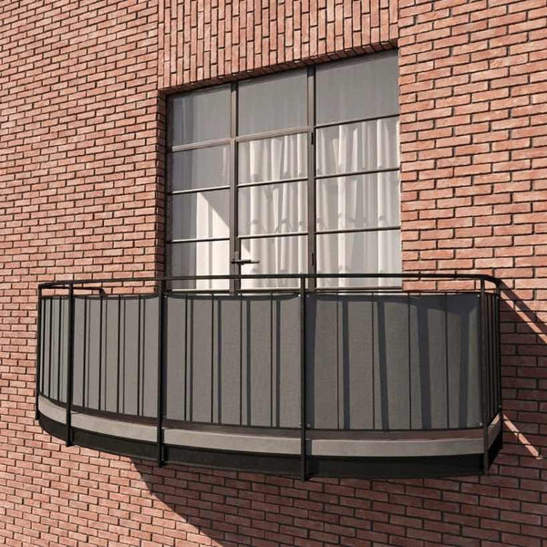 Balkonbespannung aus Sunproof-Olefin - Chrome - S5205