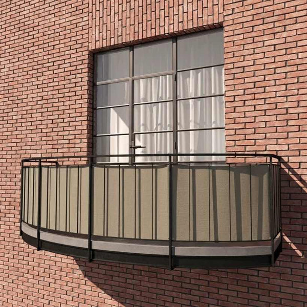 Balkonbespannung aus Sunproof-Olefin - Smoke - S5203