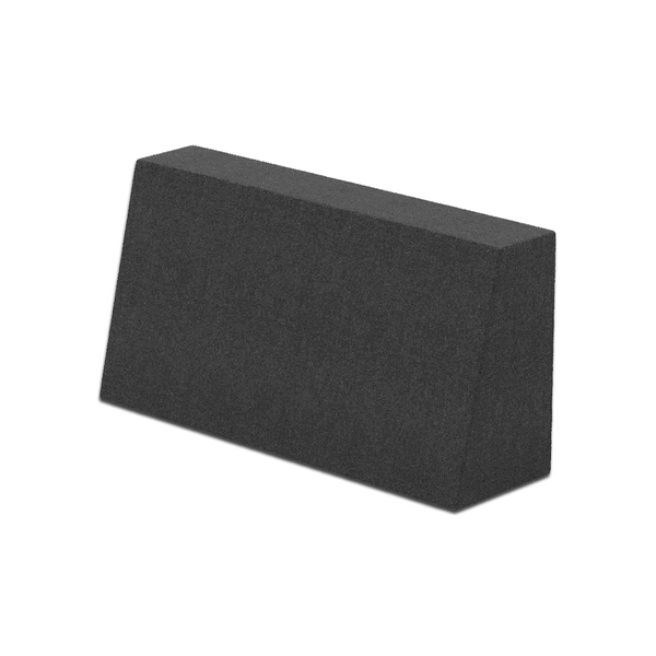 Schräges Rückenkissen nach Maß aus Wolle - Charcoal - S7013-