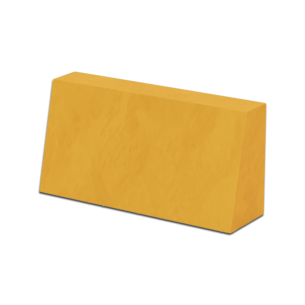 Schräges Rückenkissen nach Maß in Velours