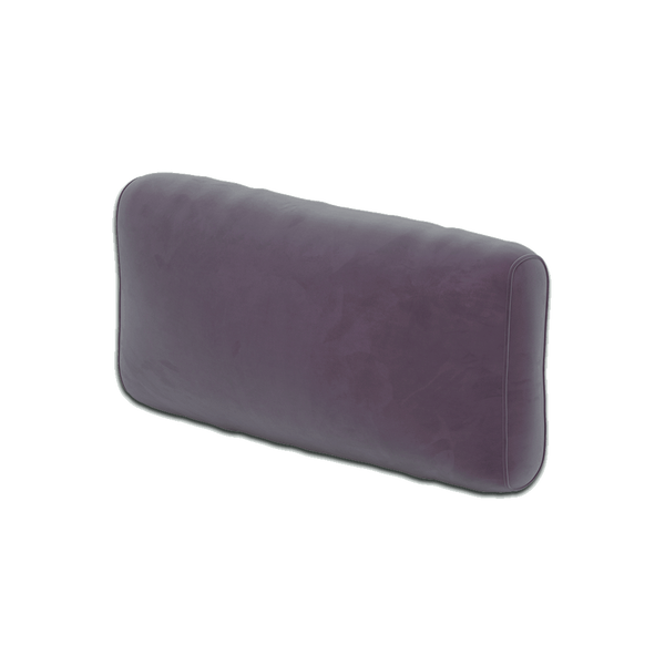 Weiches Rückenkissen nach Maß in Velours - Grape. - S6007
