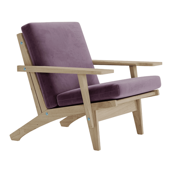 Sitzkissen nach Maß in Velours - Grape - S6007.
