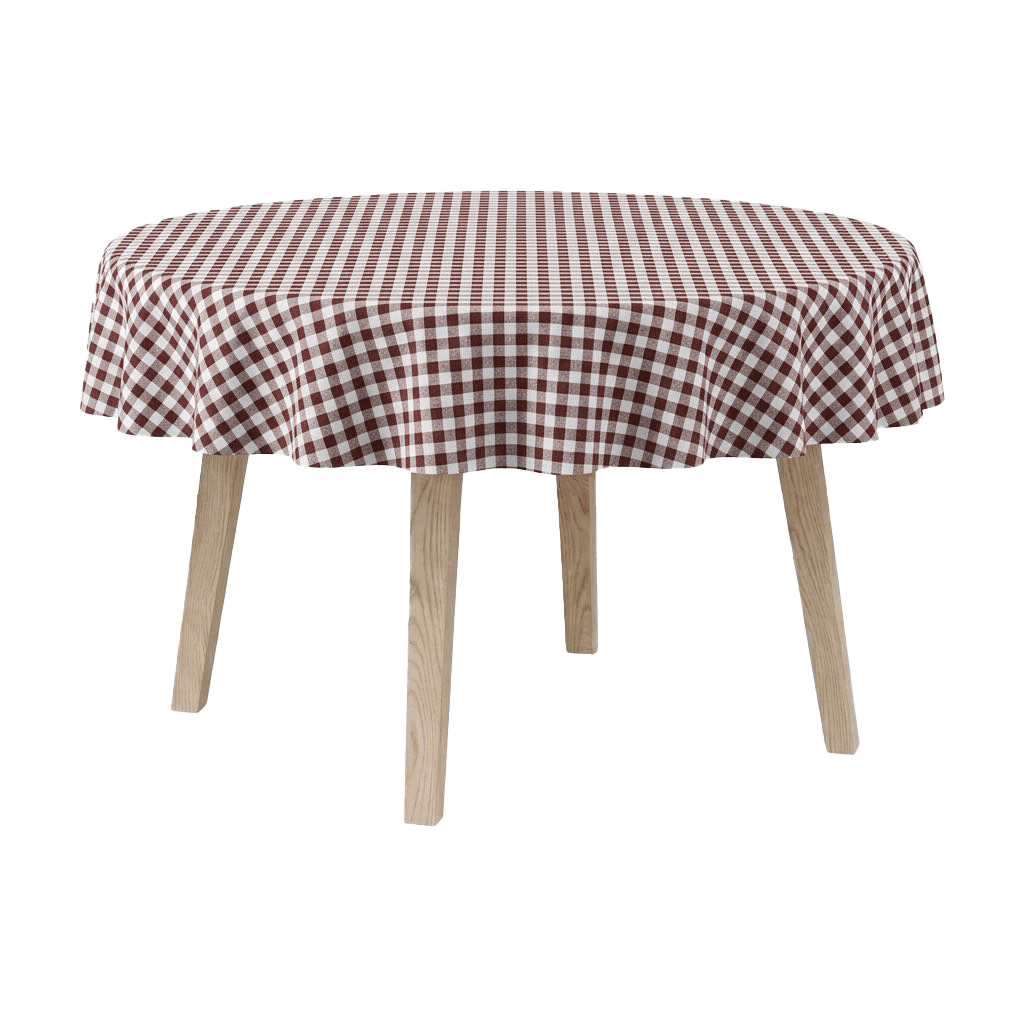 Runde Tischdecke aus Baumwolle