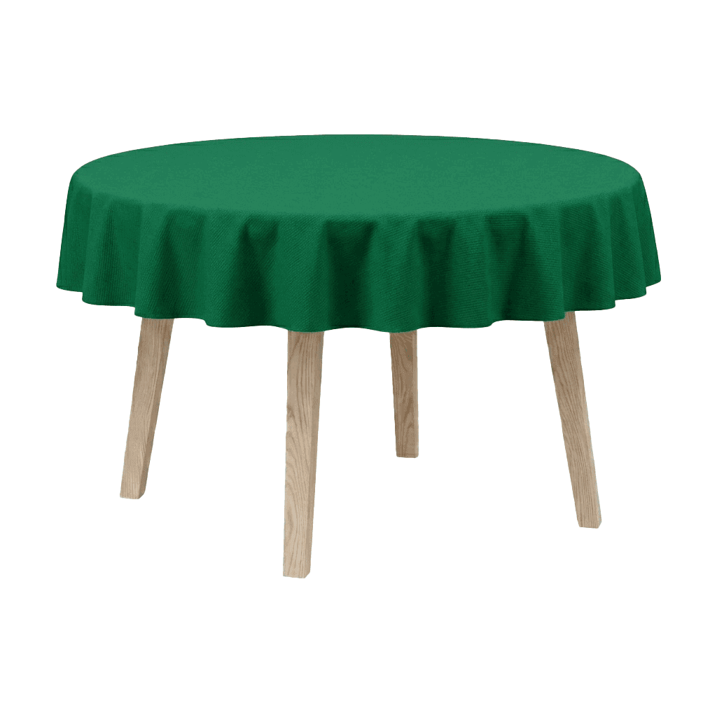 Runde Tischdecke aus Baumwollmischgewebe