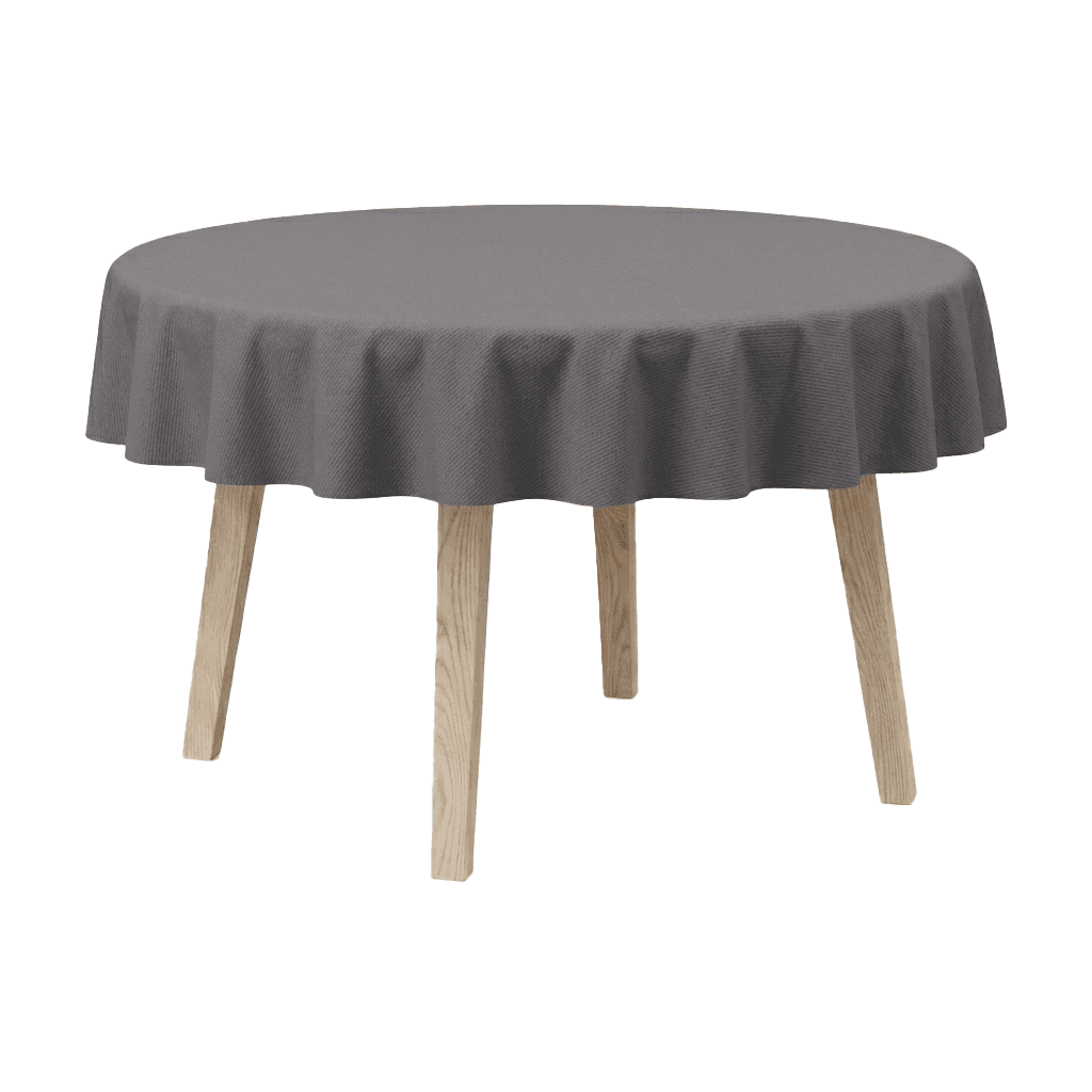 Runde Tischdecke aus Baumwollmischgewebe