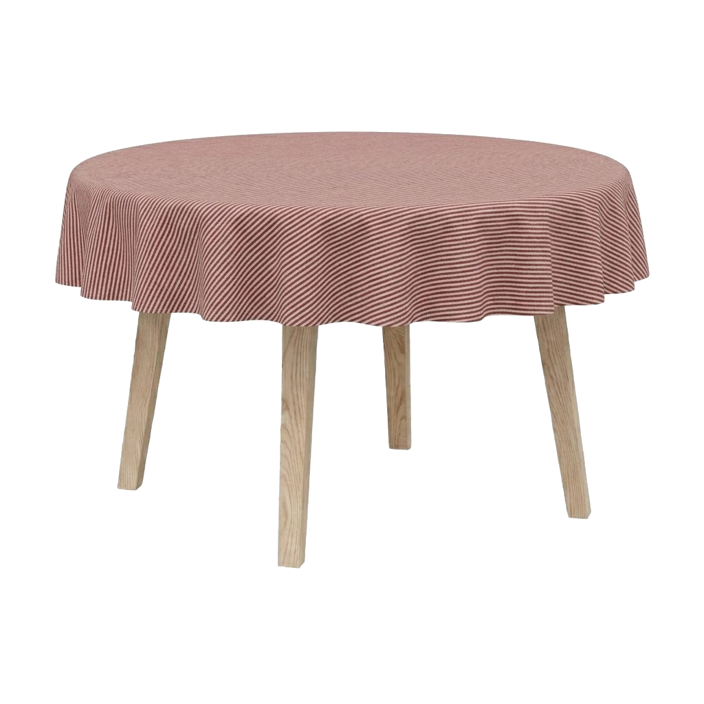 Runde Tischdecke aus Leinen