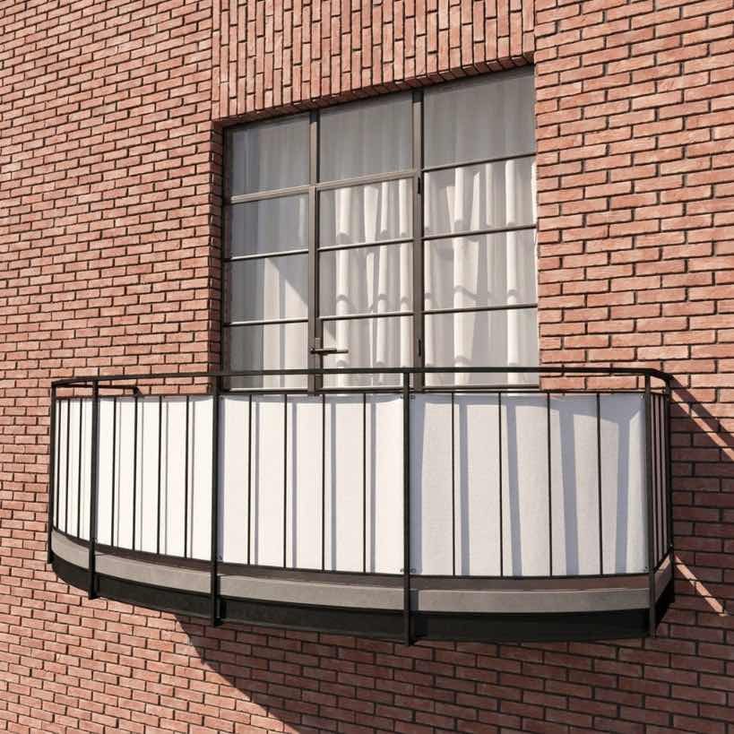 Balkonbespannung aus Sunproof-Olefin