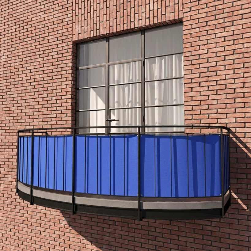 Balkonbespannung aus Sunproof-Olefin