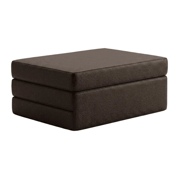 Klappmatratze nach Maß aus Leder - Dark Brown - S3002