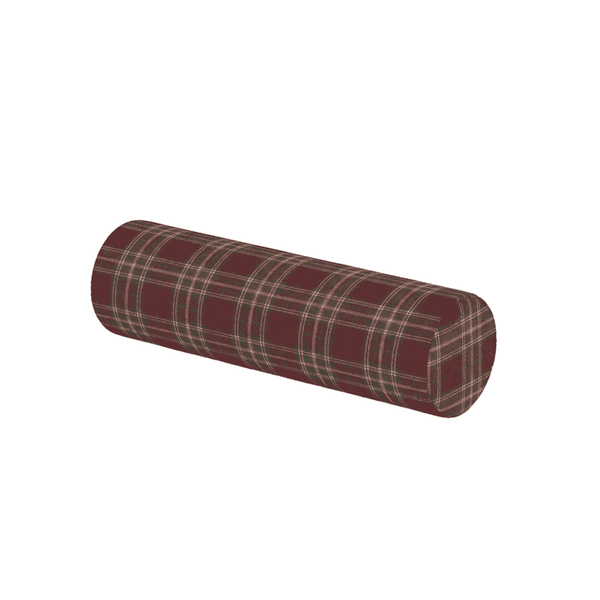 Zylinderkissen nach Maß aus gemusterter Wolle - Cranberry - S7206´