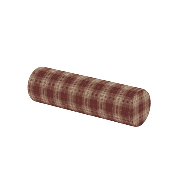 Zylinderkissen nach Maß aus gemusterter Wolle - Mahogany - S7205´