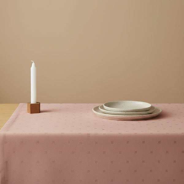 Damast-Tischdecke nach Maß aus ägyptischer Baumwolle - Grimpy pink - D1051.