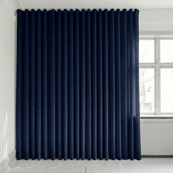 Veloursvorhang nach Maß – Bris - Deep Indigo - C2604