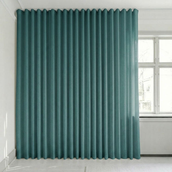 Halbtransparenter Vorhang nach Maß – Rina - Turquoise - C1921