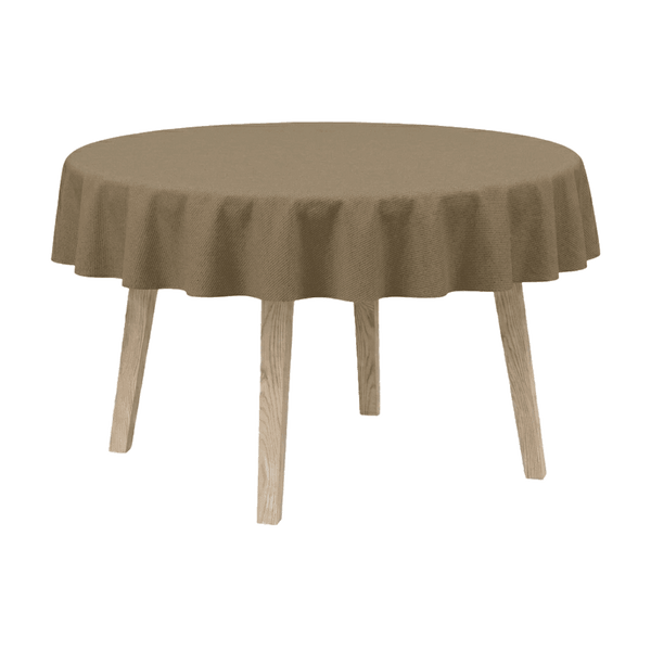 Runde Tischdecke aus Baumwollmischgewebe - Nature - D1035´