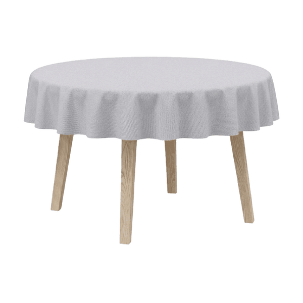 Runde Tischdecke aus Baumwollmischgewebe - Light grey - D1032´
