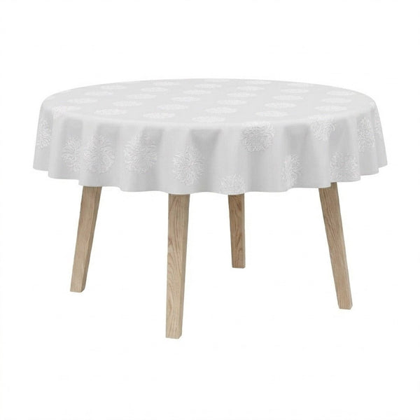 Runde Tischdecke aus Damast - H.C. Andersen
