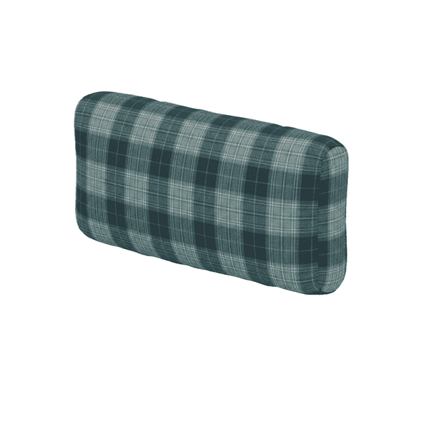 Weiches Rückenkissen nach Maß aus gemusterter Wolle - Midnight Navy - S7209