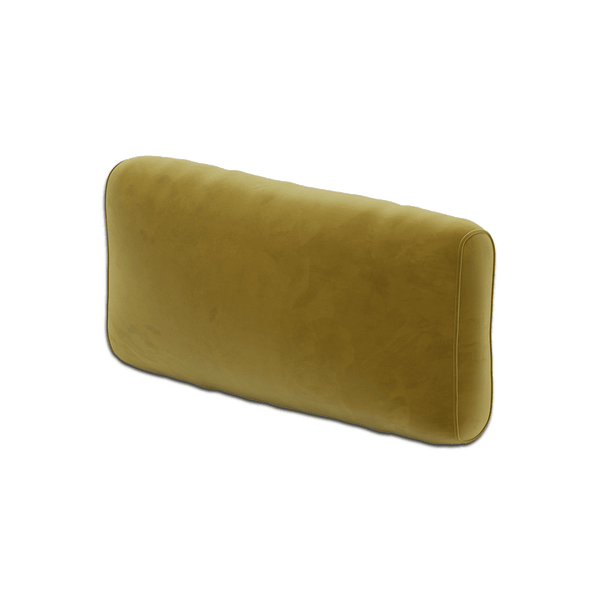 Weiches Rückenkissen nach Maß in Velours - Bronze. - S6010