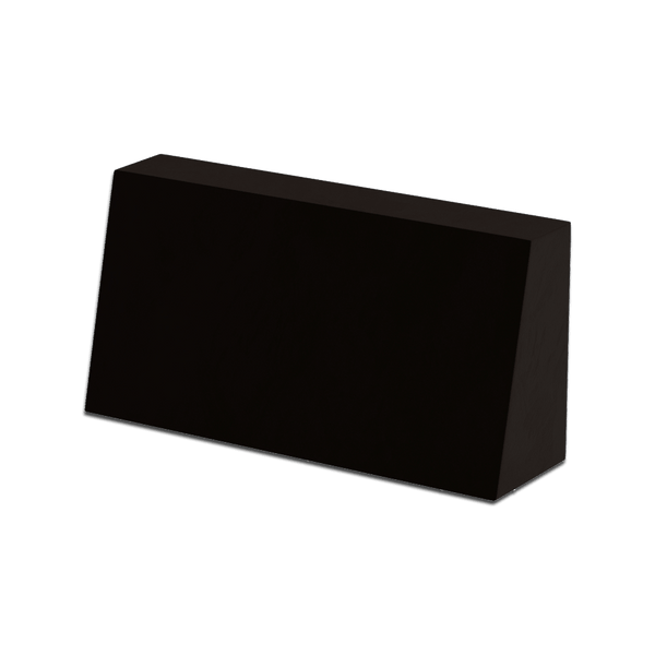 Schräges Rückenkissen nach Maß in Velours - Black - S6014..