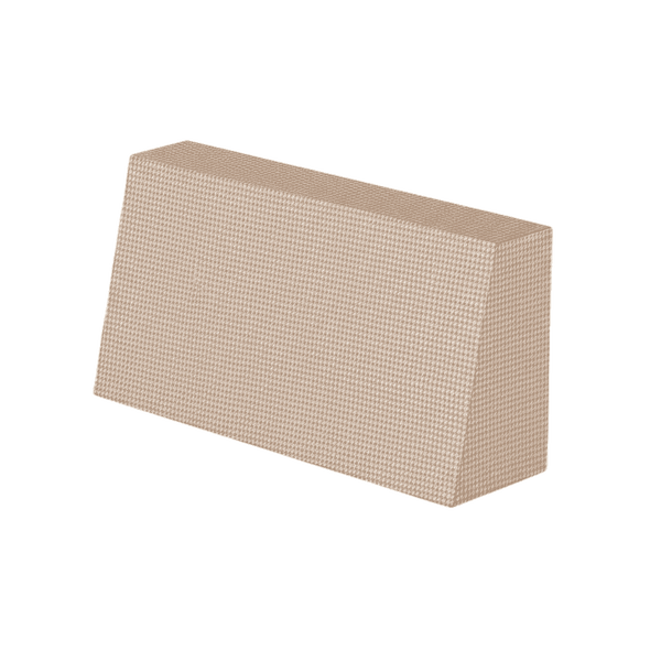 Schräges Rückenkissen nach Maß aus gemusterter Wolle - Cedar Wood - S7100.