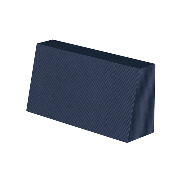 Schräges Rückenkissen nach Maß in Velvet - Denim - S2509: