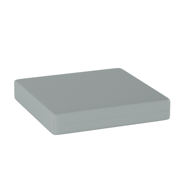 Sitzkissen nach Maß aus Kunstleder - Aluminium - S3104