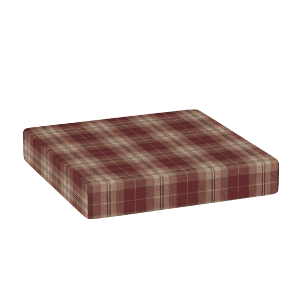 Gemustertes Wollkissen nach Maß - Mahogany - S7205