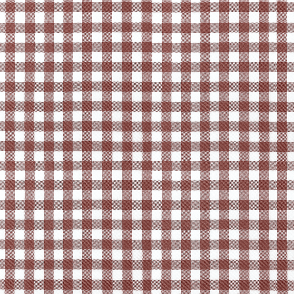 Stoffmuster – karierte Baumwolle - Brown check - D1021