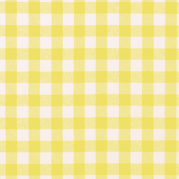 Stoffmuster – karierte Baumwolle - Yellow check - D1023