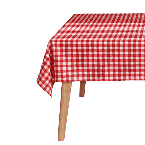 Karierte Tischdecke nach Maß - Red check - D1022.